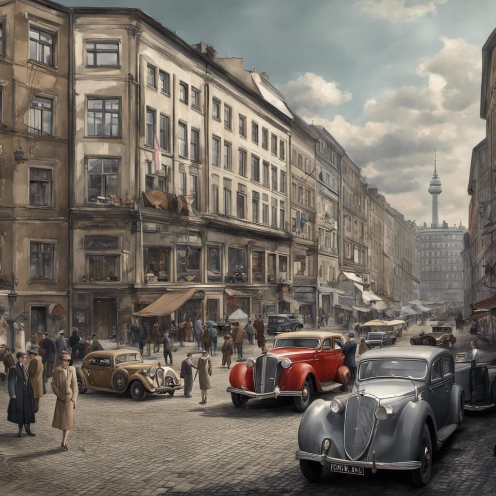 Berlin in 1935: A Photorealistic Panorama Scene