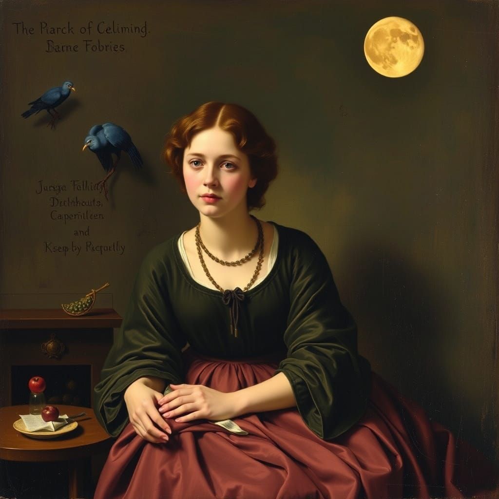 Ethereal Woman in a Dreamlike World