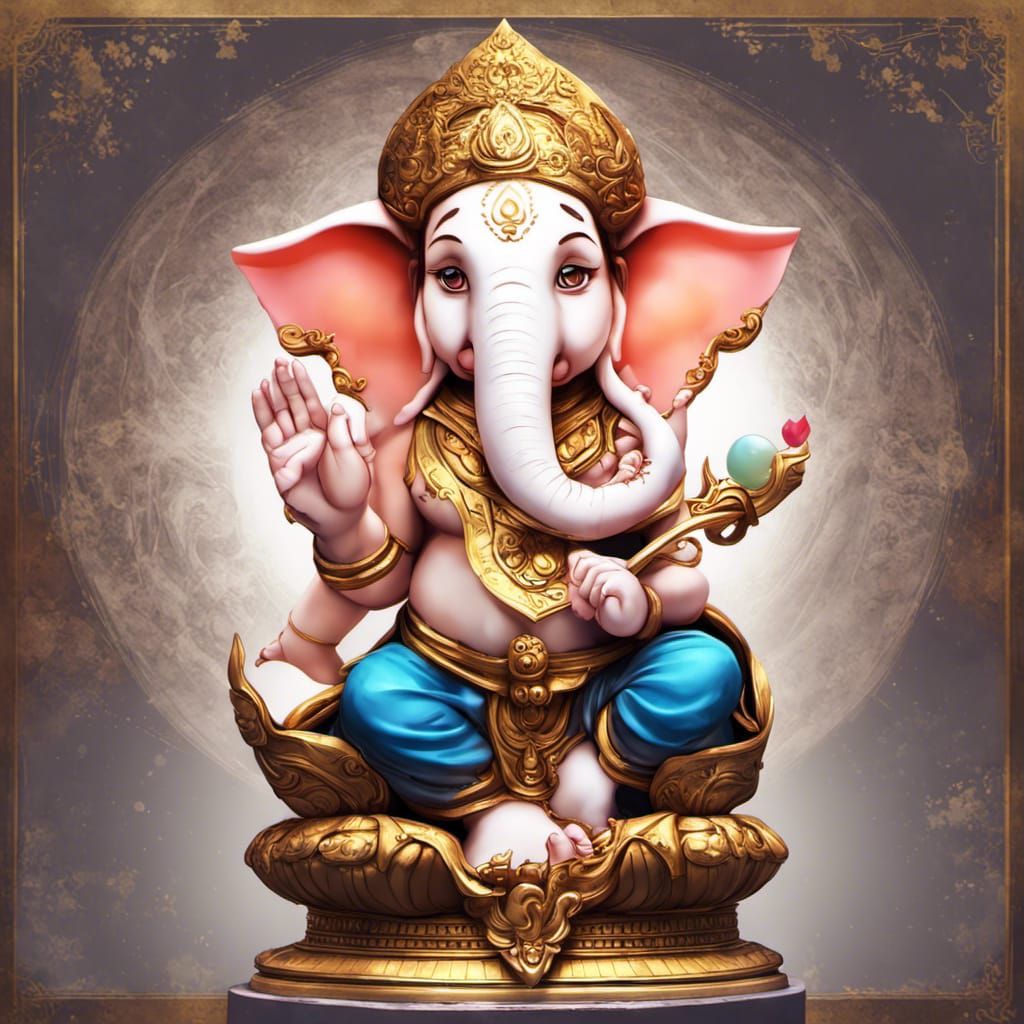 Anime Style Ganesha Statue