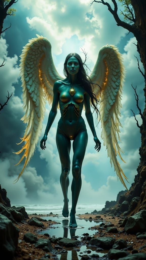 Ethereal Angel Monster on Lonely Path