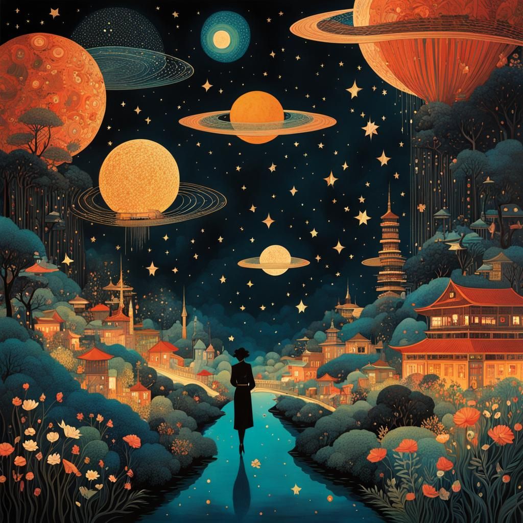 Stepping into a Sensual Starry World