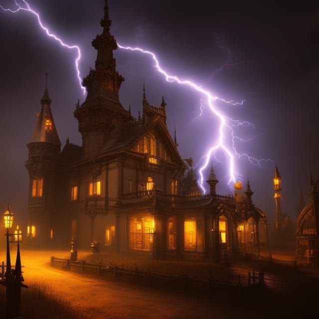 Eerie Gothic Castle and Haunted Pet Cemetery