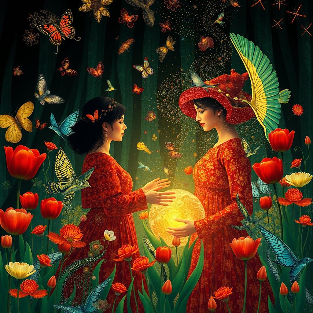 Surreal Dance Between Folklore and Fantasy in a Liquid Opal ...