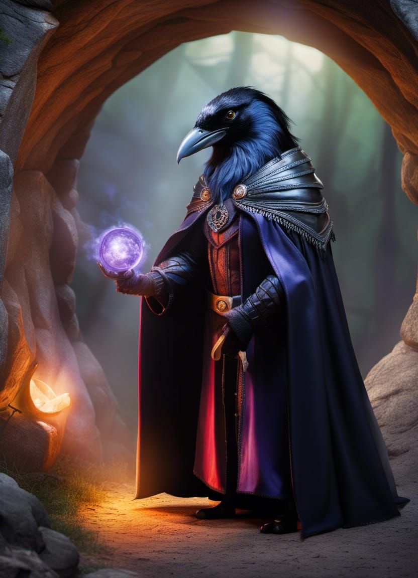 Raven Mage Digging Tunnel with Earth Magic