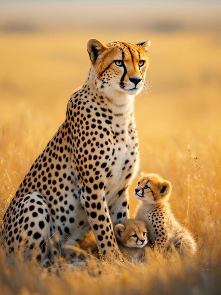Mother Cheetah's Gentle Haven