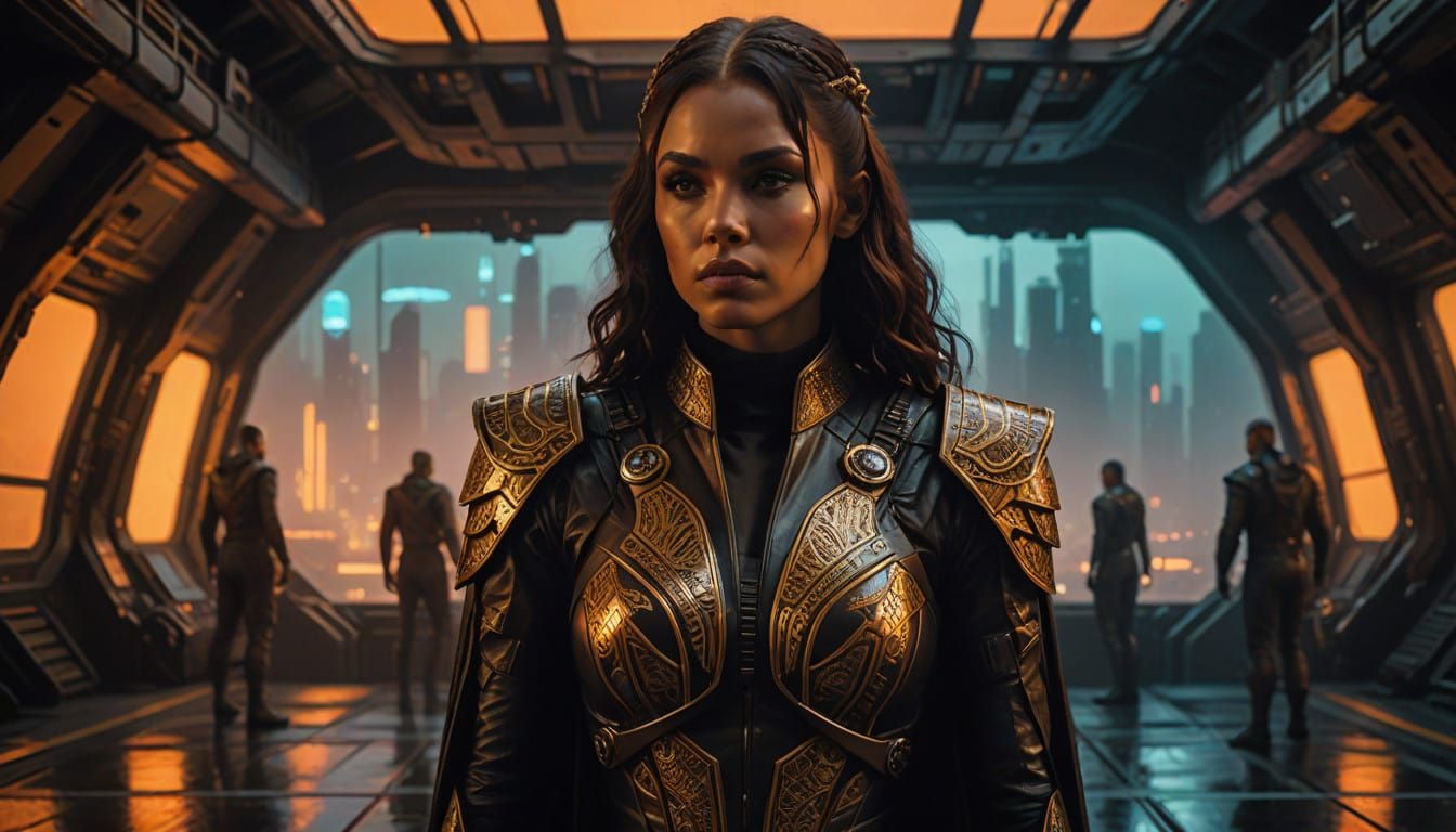 Klingon Captain in Gritty, Cinematic Latex Uniform