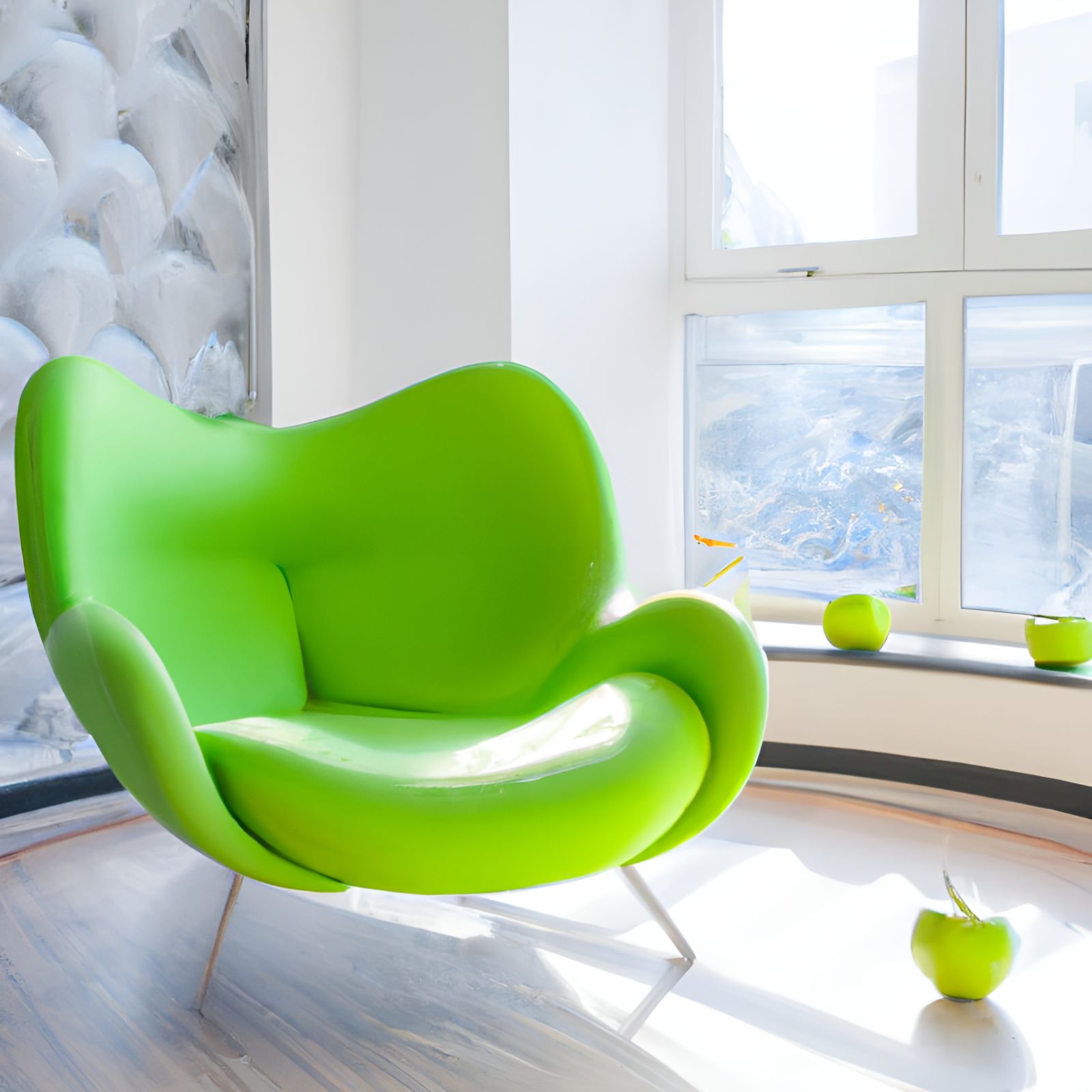Apple Armchair in Sunny Living Room
