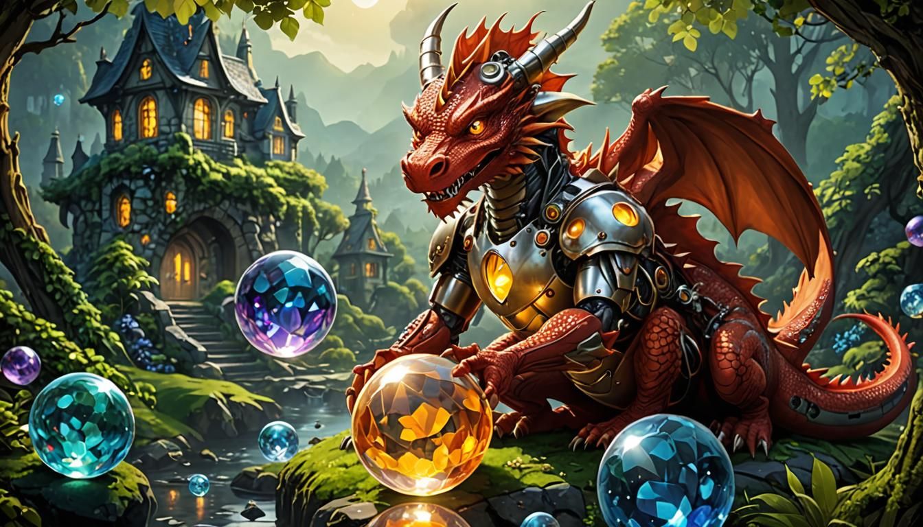 Maya the Bee and Cyborg Dragon, Anime Manga Style