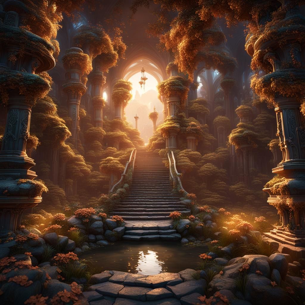 Light, Intelligence, and Beauty: A Fantastical Concept Art