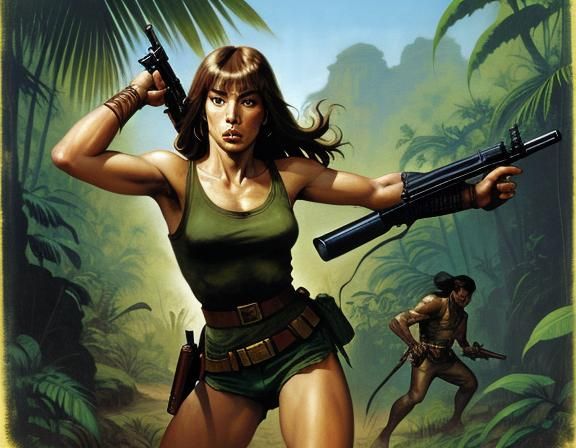 Jane Birkin in the jungle