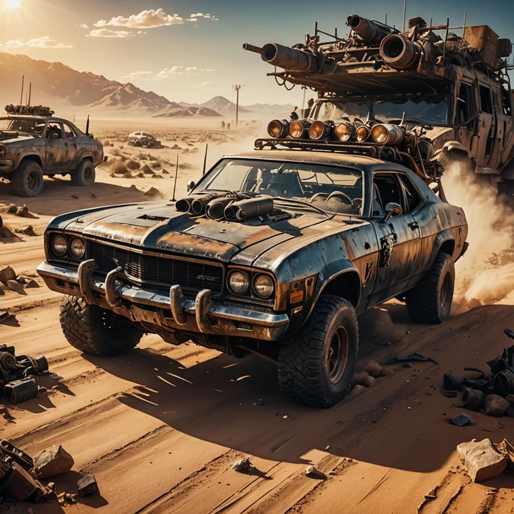 Post-Apocalyptic Mad Max Vehicle Concept Art