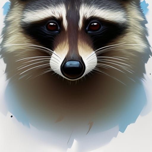Hyperdetailed Raccoon Portrait in Unreal Engine 5