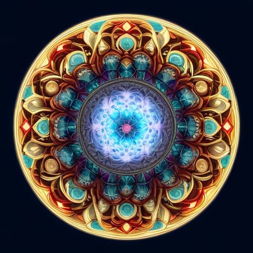 Intricate Mandalas in Detailed Matte Painting