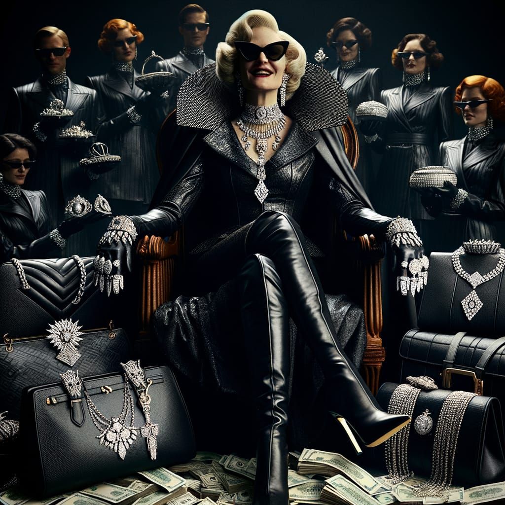 Leather-Clad Queen on Throne Demands More Heists