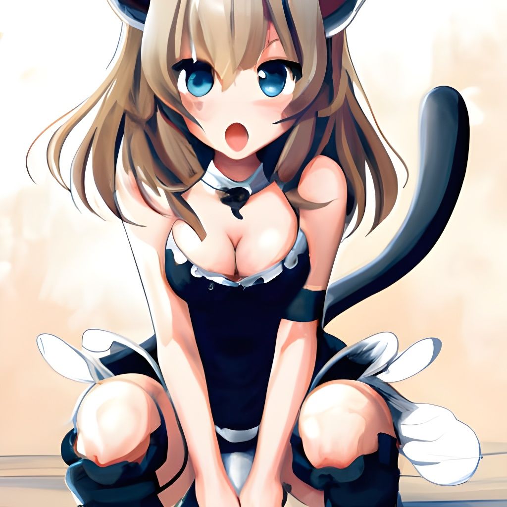 Stunning Anime Catgirl in 4K Kawaii Style