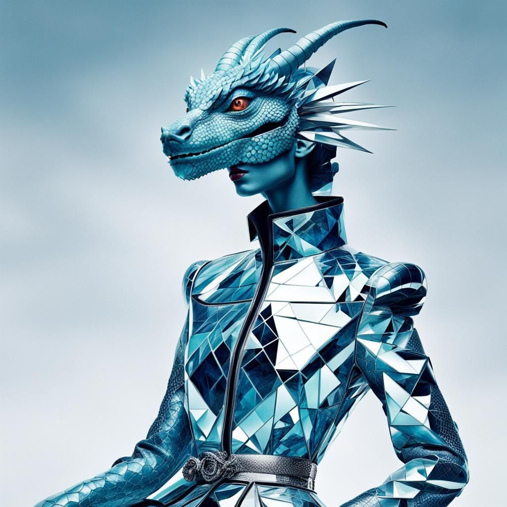 Dreamlike Double Exposure of a Young Woman