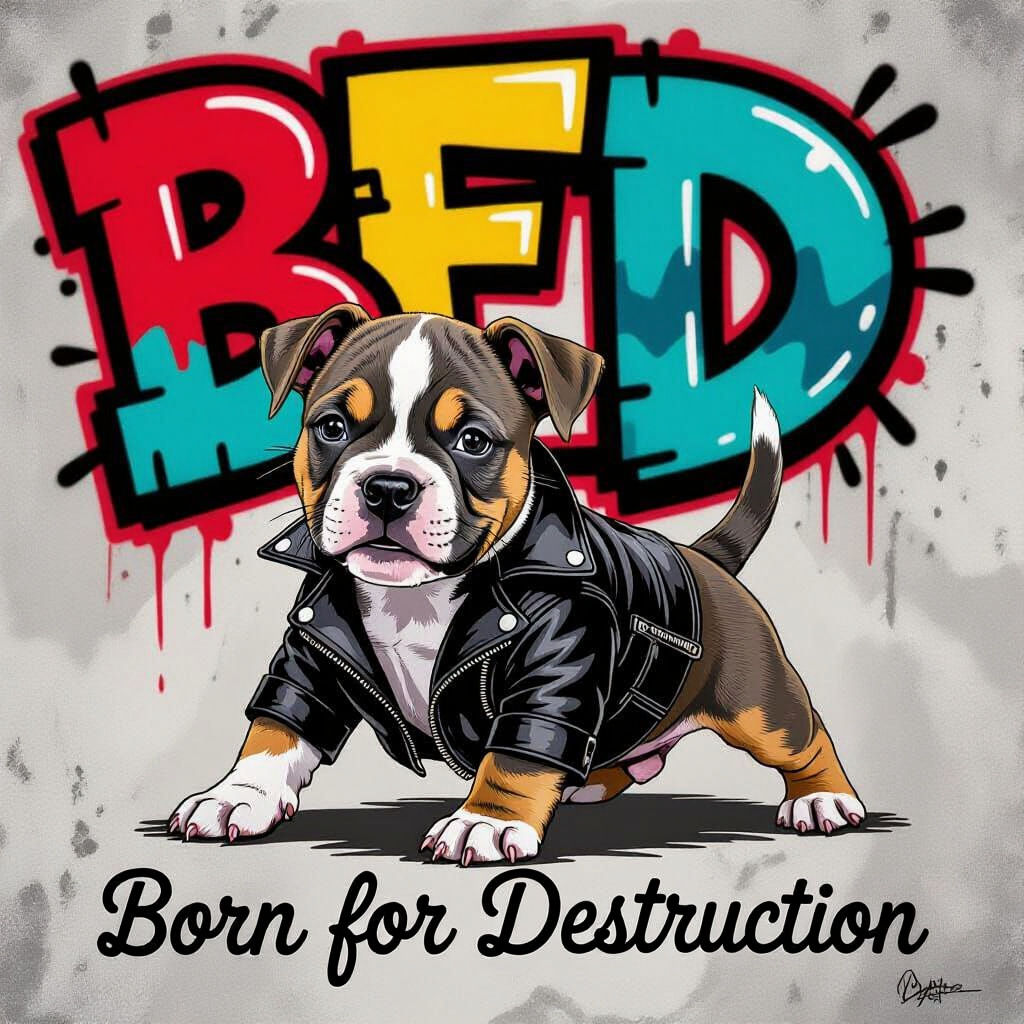 Cute Grey Staffordshire Bull Terrier Puppy