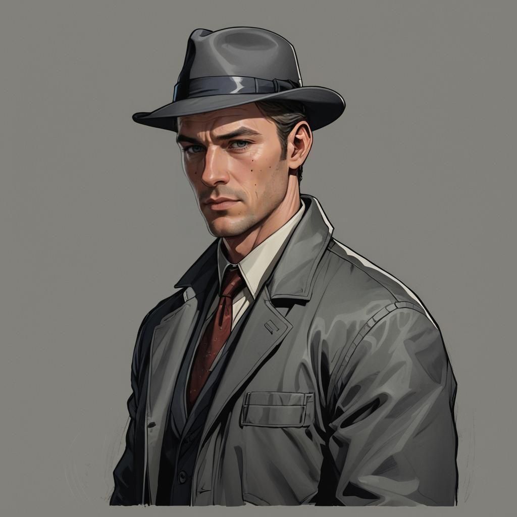 Detective James Hunter: Detailed Matte Painting
