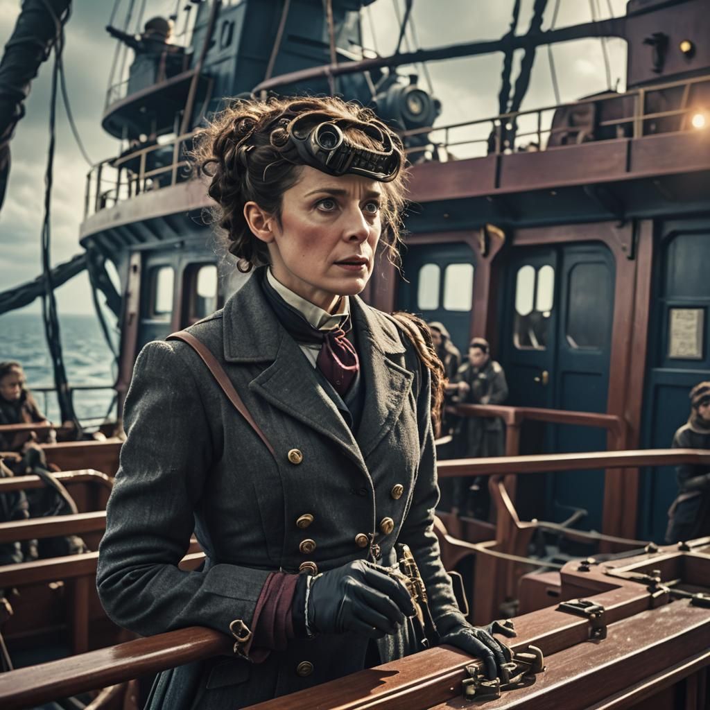 Missy from Doctor Who on a Spaceship