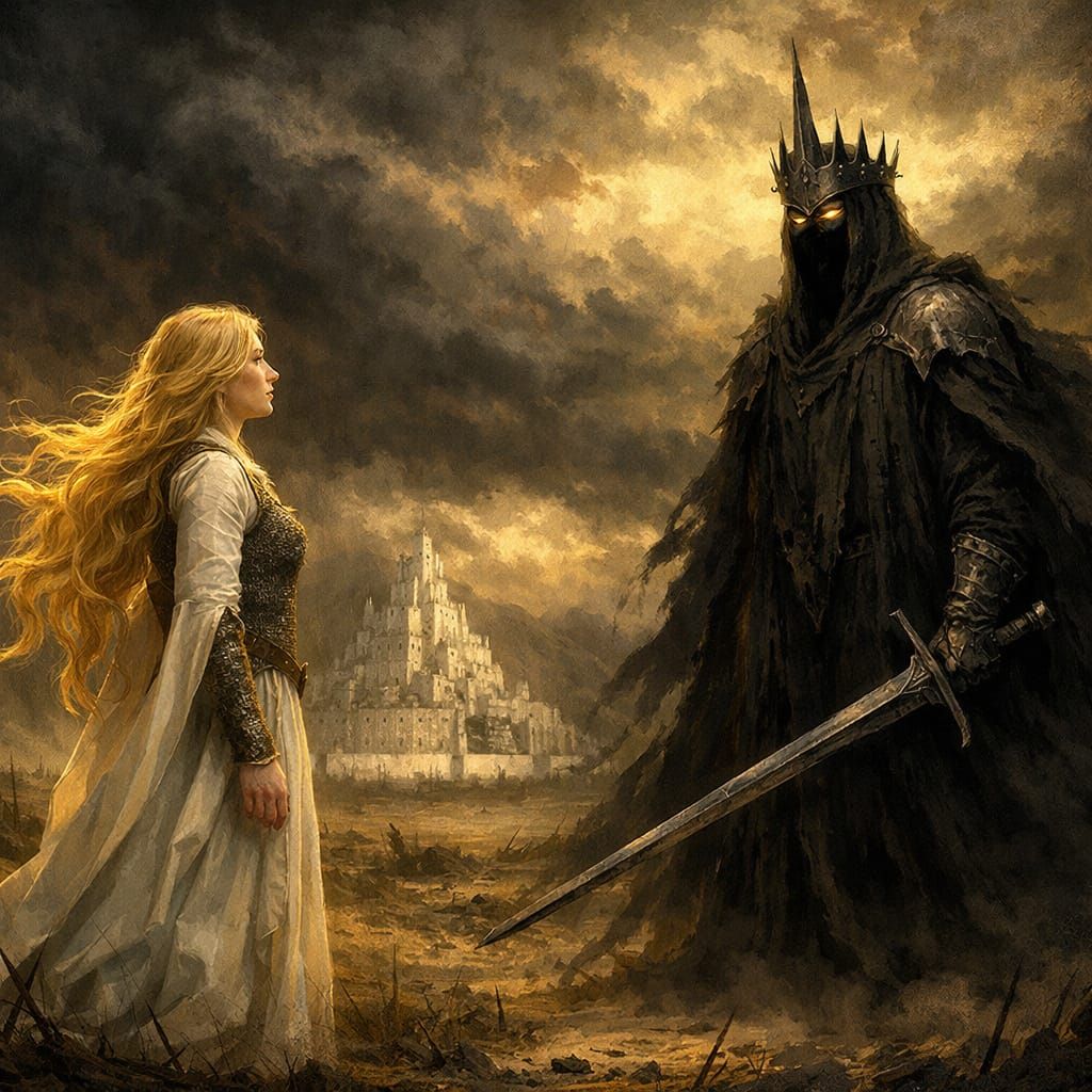 Éowyn's Stand Against Darkness on Pelennor Fields