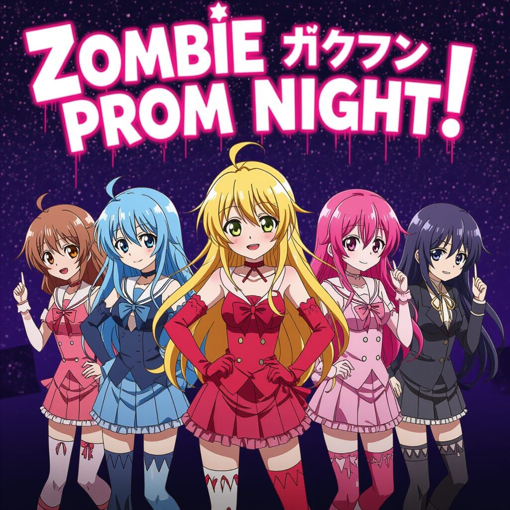 Zombie Prom Night Anime Art