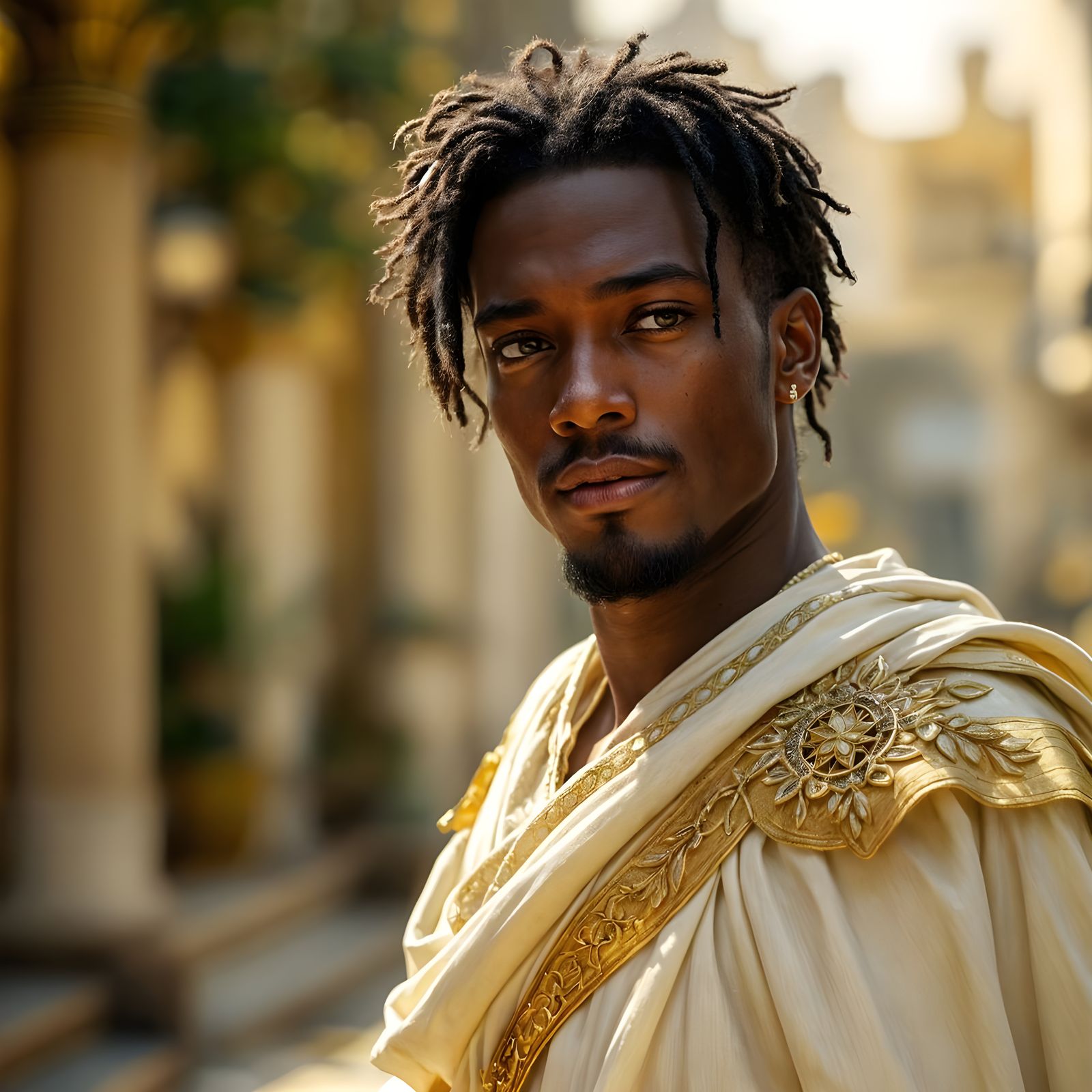 High Fantasy Prince Benin in Sunlight