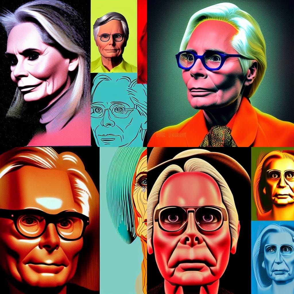 George Jones Portrait: A Digital Pop Art Collage