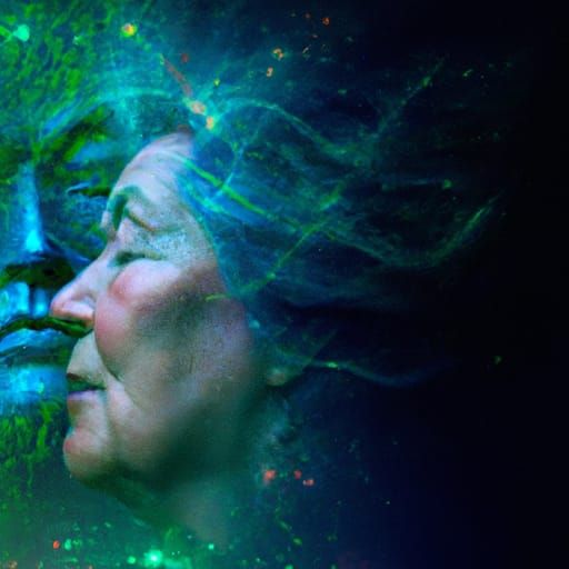 Widow Embraces Holographic Spirit of Late Husband