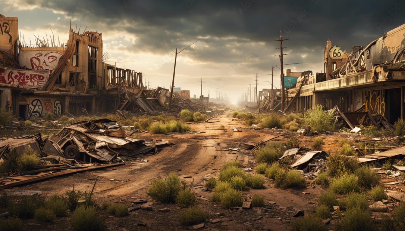 Post-Apocalyptic Landmarks Route 66