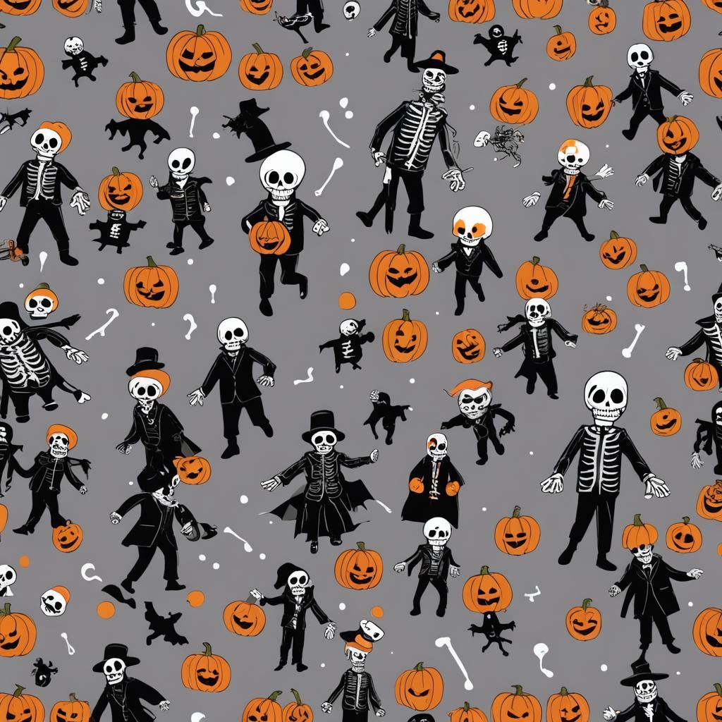 Halloween Kids in Dark Fantasy Digital Art