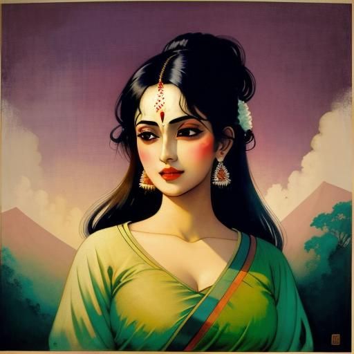 Painting of a Indian Woman