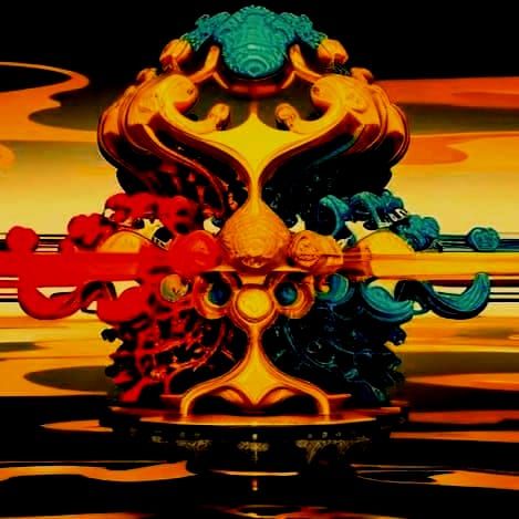 Mesmerizing Fractal Pattern in Digital Abstract Art