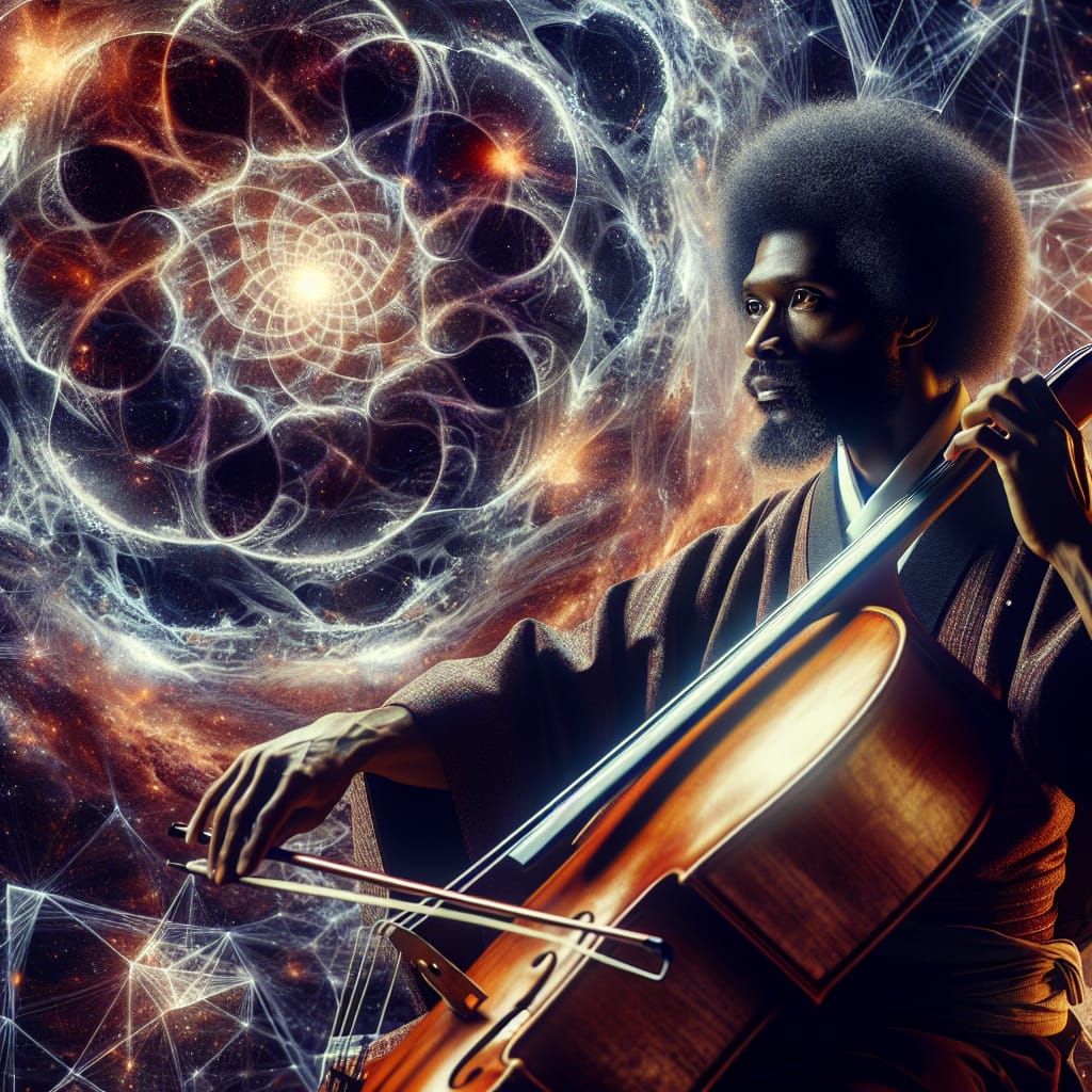 Samurai Scientist's Cello Creates Universes: Digital Matte P...