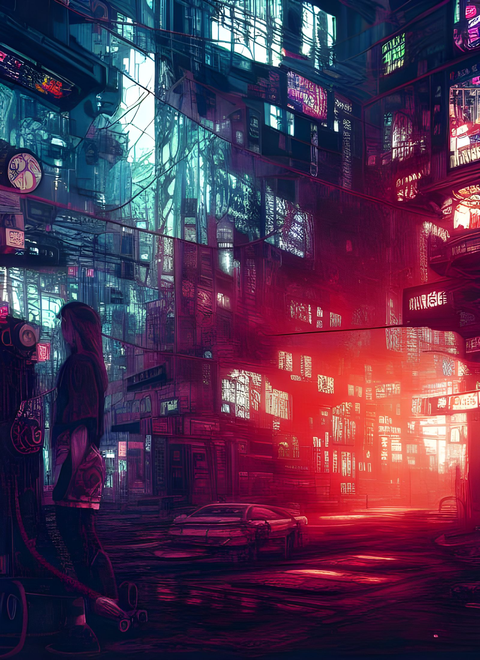 Psychedelic Cyberpunk: Seven Sins Concept Art