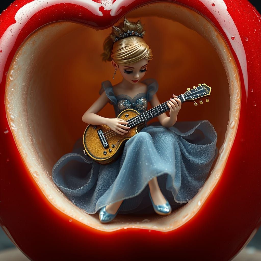 Cinderella in a Red Apple Guitar Oasis