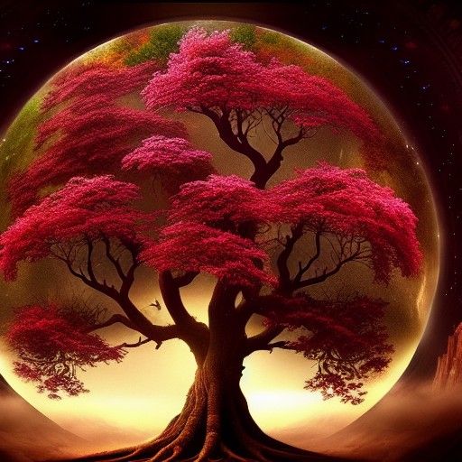 Epic World Tree Evolution: Cinematic Digital Art