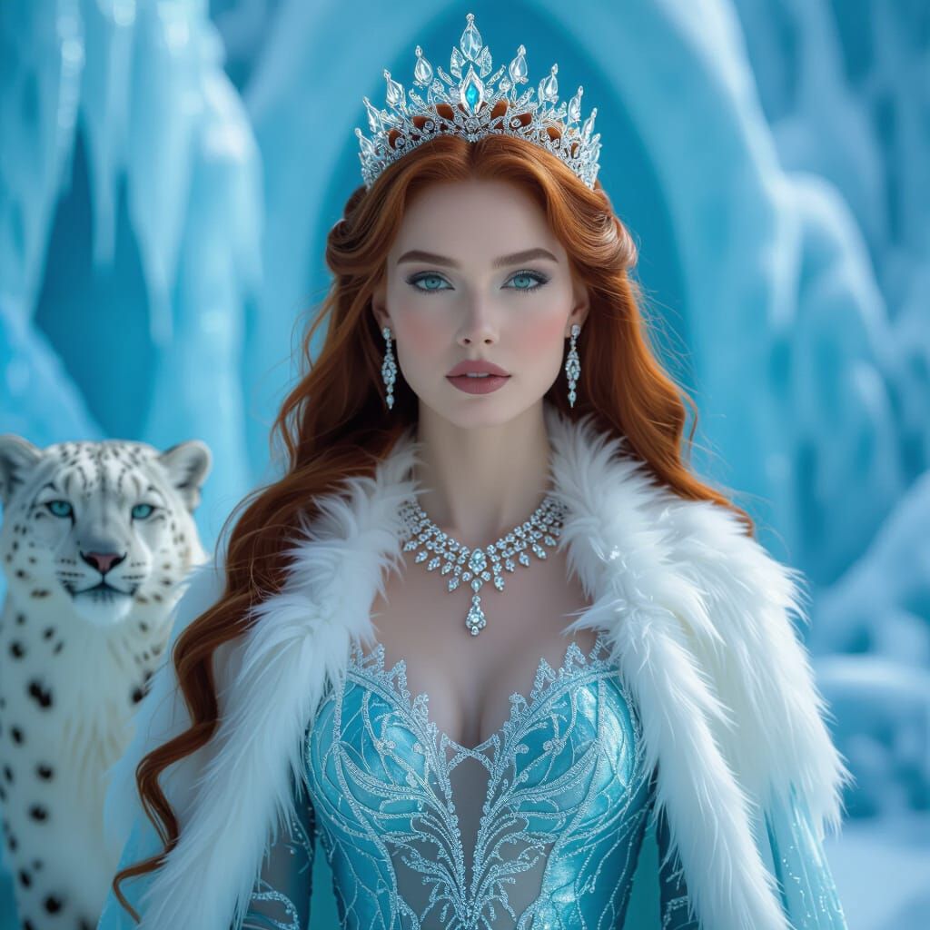 Majestic Ice Queen in Crystal Castle