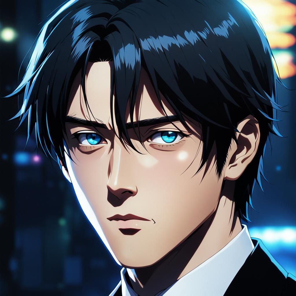 Maruo Nakano Portrait in Anime Style with Cel-Shading