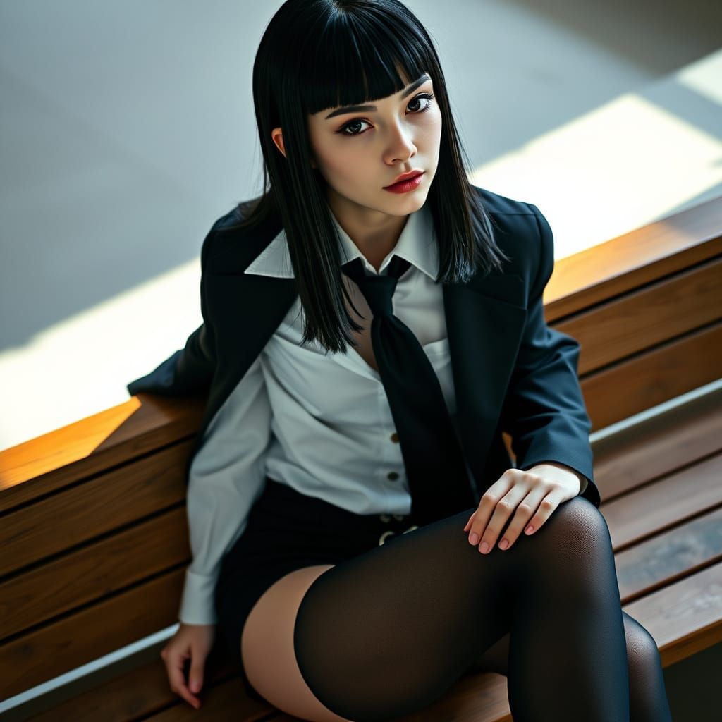 Cristina Ricci as Wednesday Addams in Modern, Bold Style