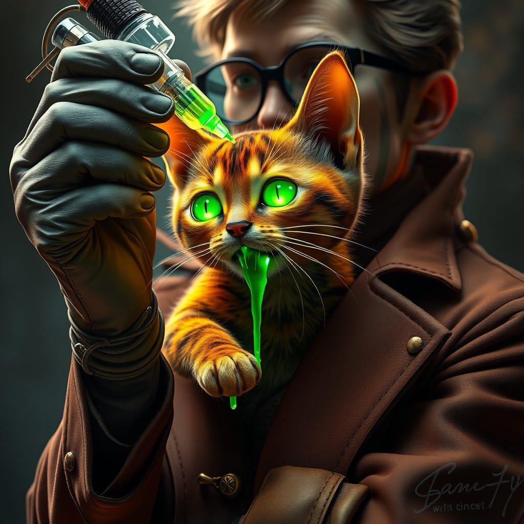 Scientist Brings Golden Glow to Mysterious Zombie Cat