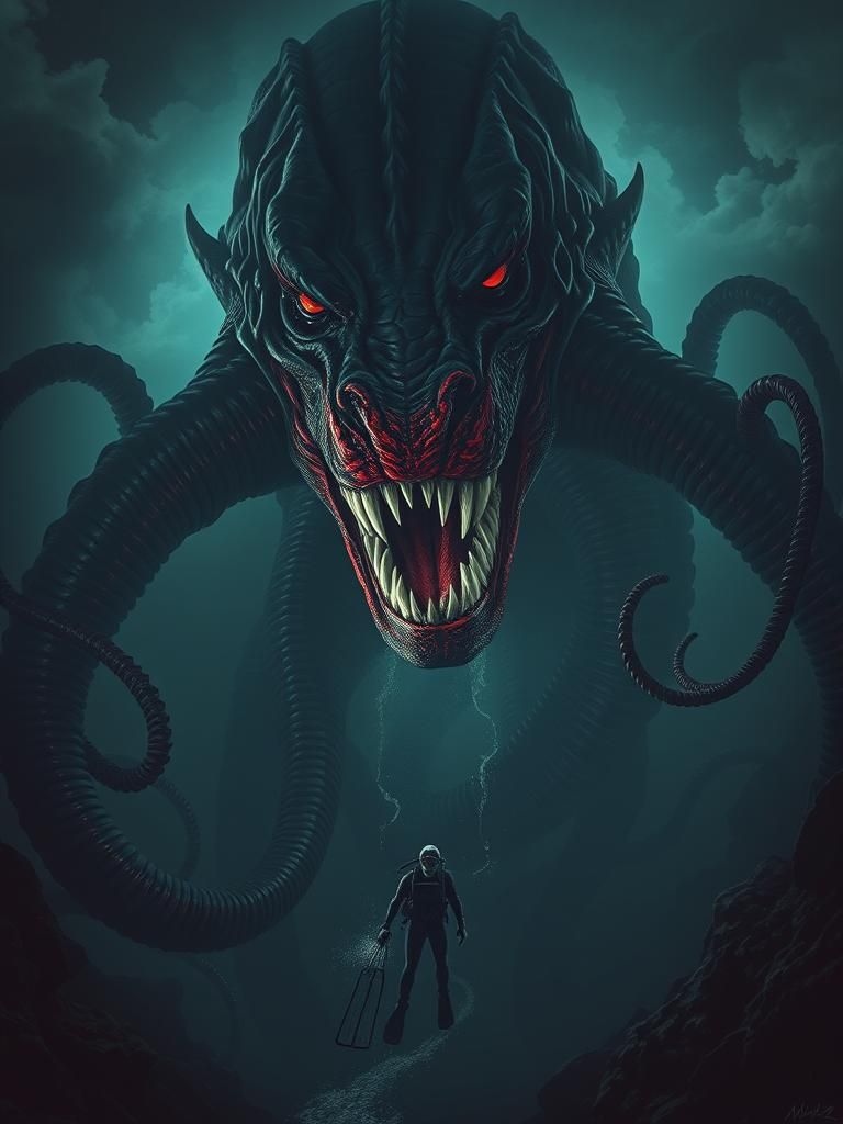 Colossal Reptilian Cryptid Rises from the Deep