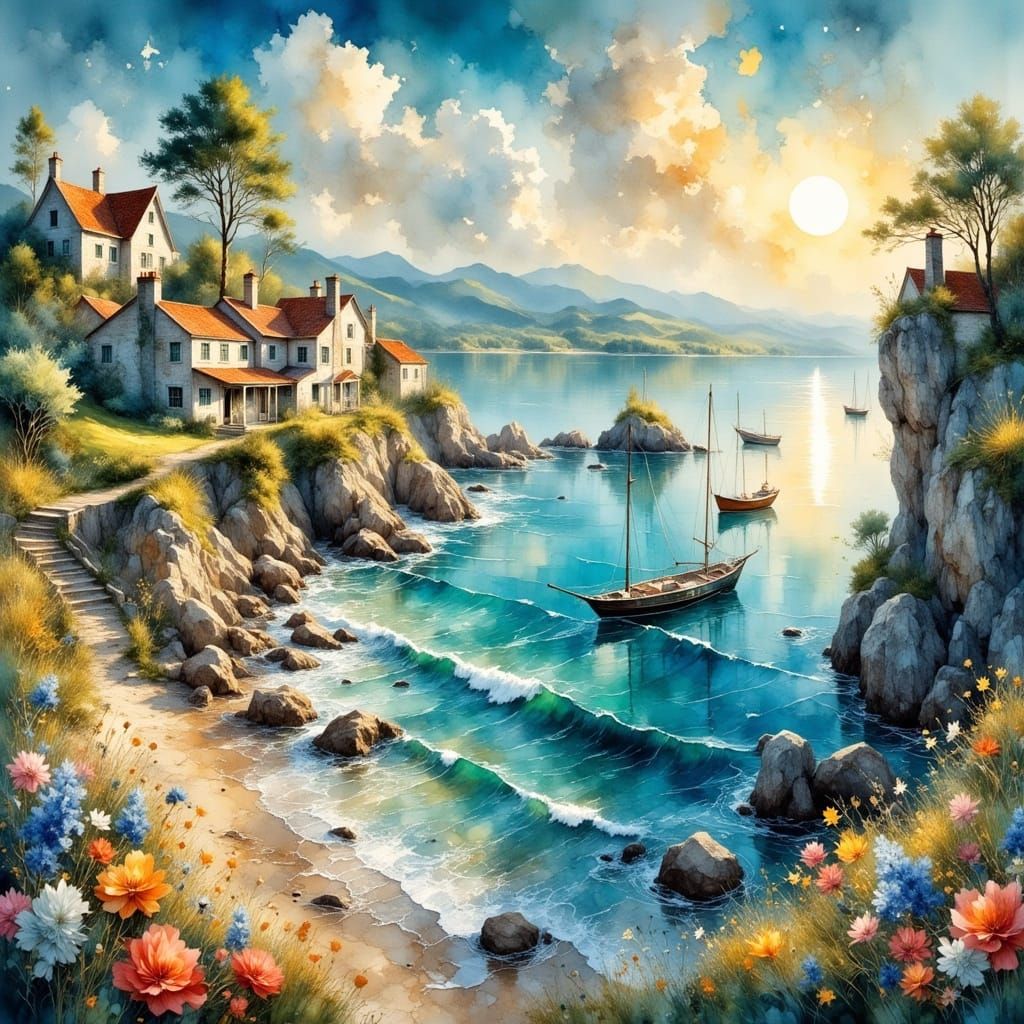 "Ah... O mar... Espécie de céu líquido, também sem fim." Rachel de Queiroz