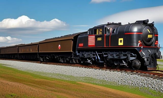 Dieselpunk Locomotive: Retro-Futuristic Train Design