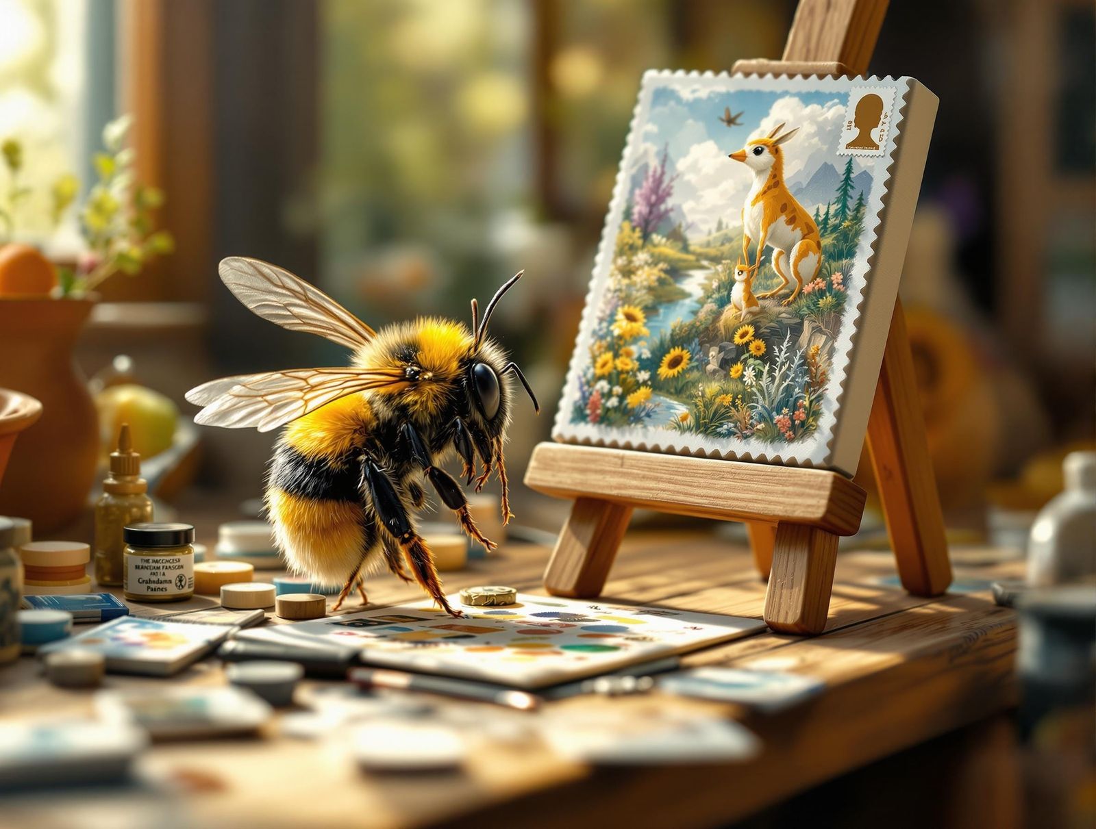 Whimsical Miniature Masterpieces by a Bumblebee Artist at Wo...