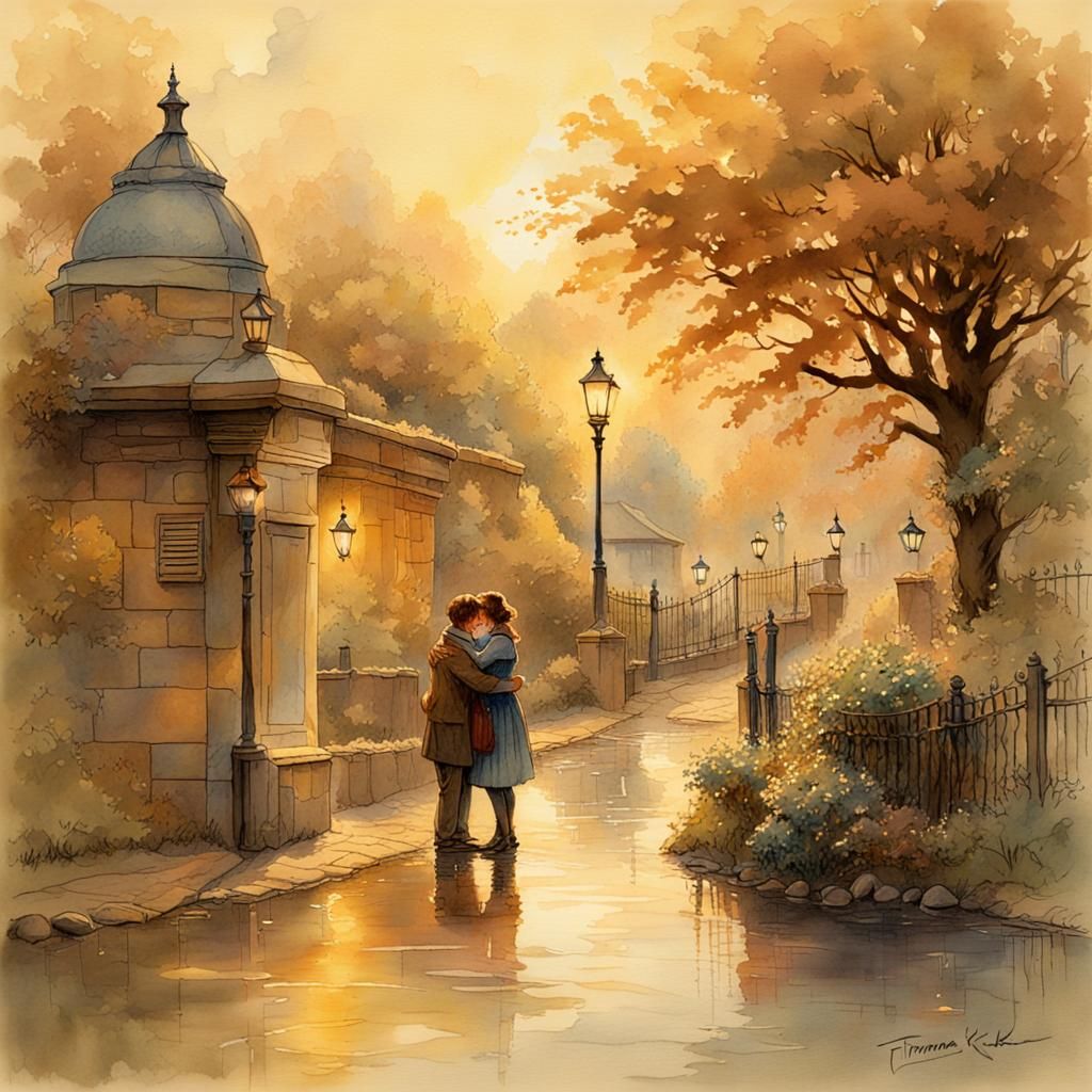 Golden Moment of British Youth in Dreamy Light