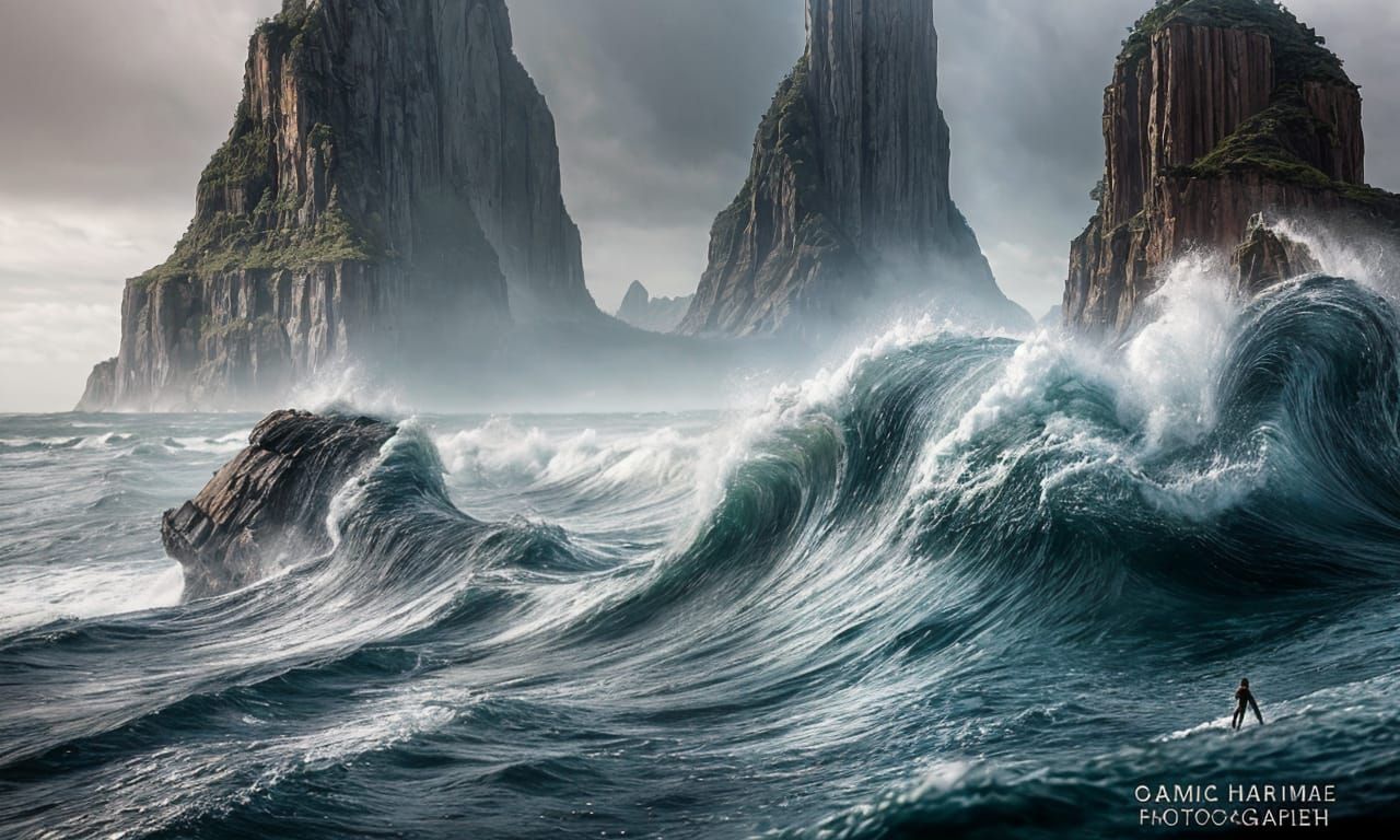 Dystopian Ocean Speaks from Interstate: Digital Art