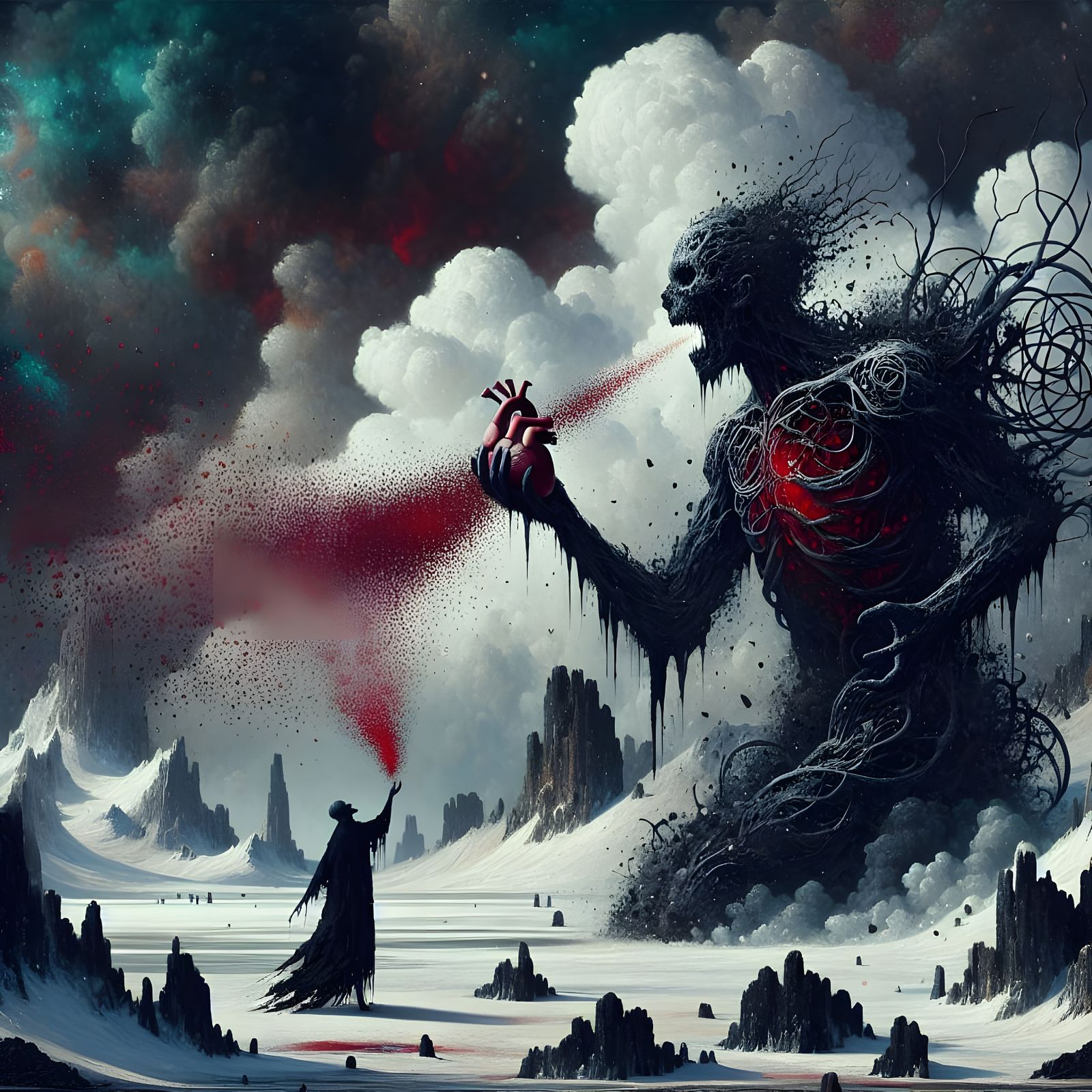 Macabre Surrealism: Black Ice Entity's Sacrifice