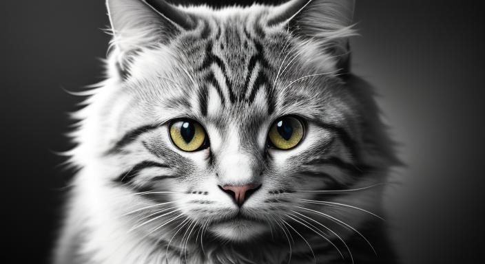 Cute Cat Coloring Sheet Portrait