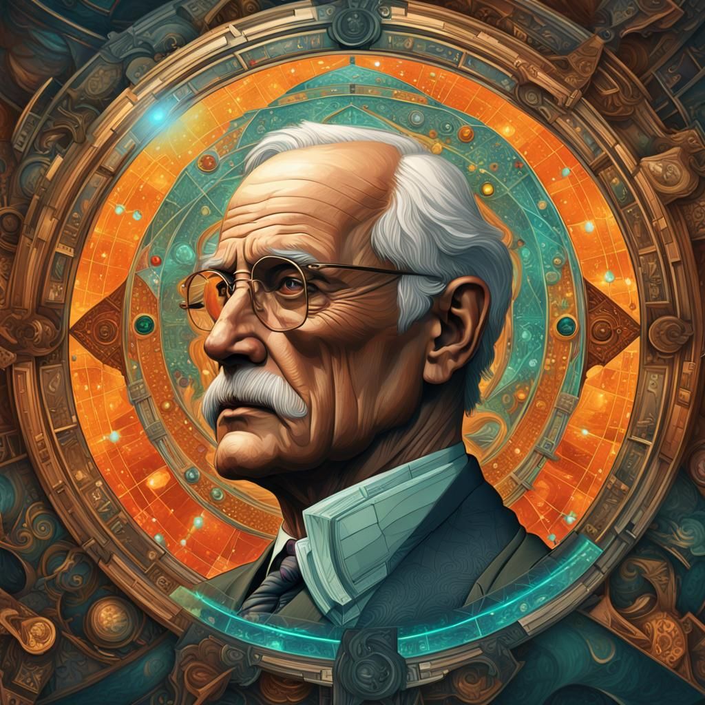 Carl Jung Portrait: Hyperdetailed Concept Art