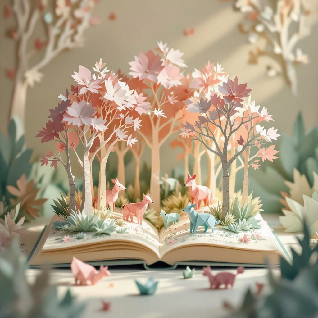 Origami Forest Animals Come Alive in Pop-Up Book